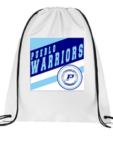 Pueblo Athletic Booster Baseball Square - Drawstring Bag