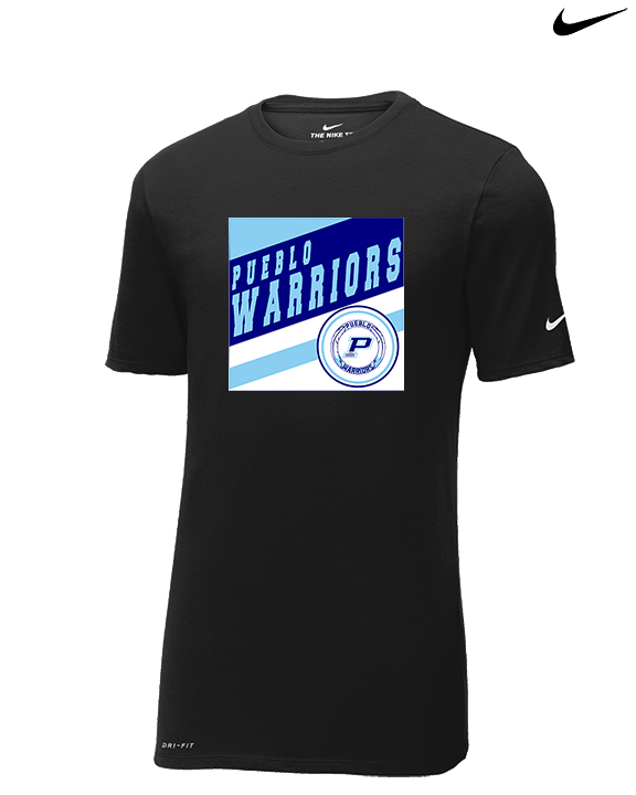 Pueblo Athletic Booster Baseball Square - Mens Nike Cotton Poly Tee