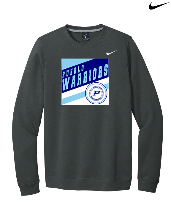 Pueblo Athletic Booster Baseball Square - Mens Nike Crewneck