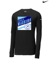 Pueblo Athletic Booster Baseball Square - Mens Nike Longsleeve