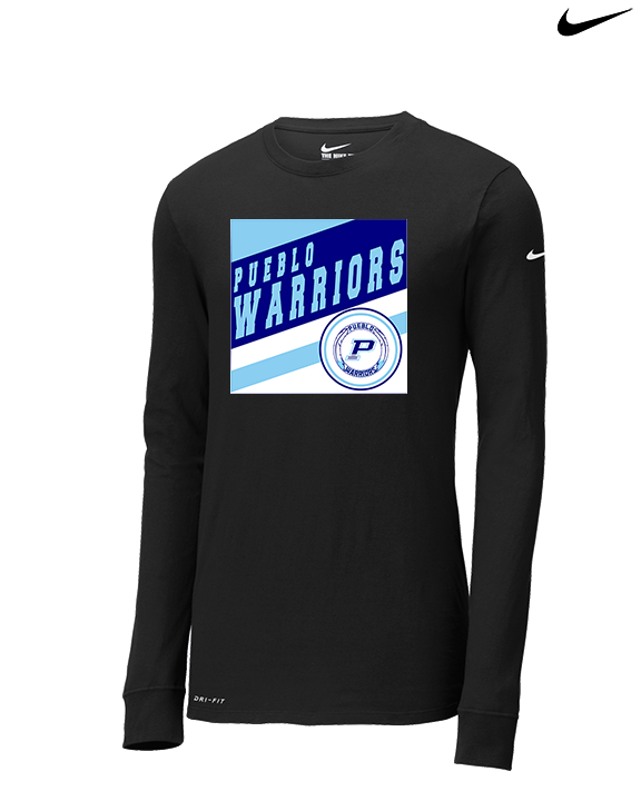 Pueblo Athletic Booster Baseball Square - Mens Nike Longsleeve
