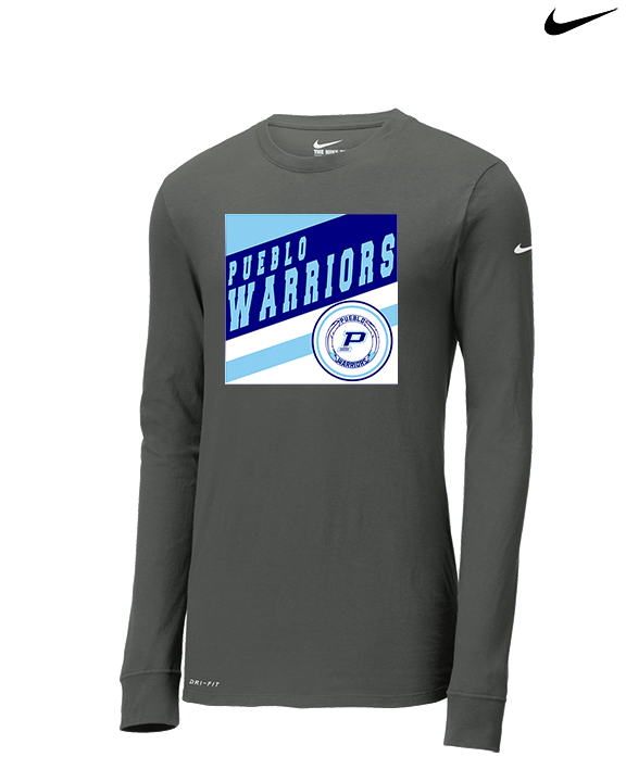 Pueblo Athletic Booster Baseball Square - Mens Nike Longsleeve