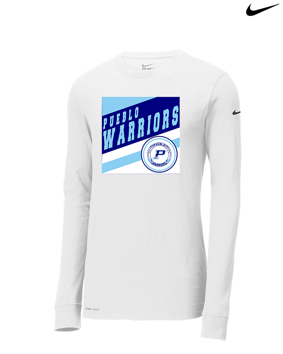 Pueblo Athletic Booster Baseball Square - Mens Nike Longsleeve