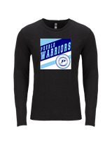 Pueblo Athletic Booster Baseball Square - Tri-Blend Long Sleeve