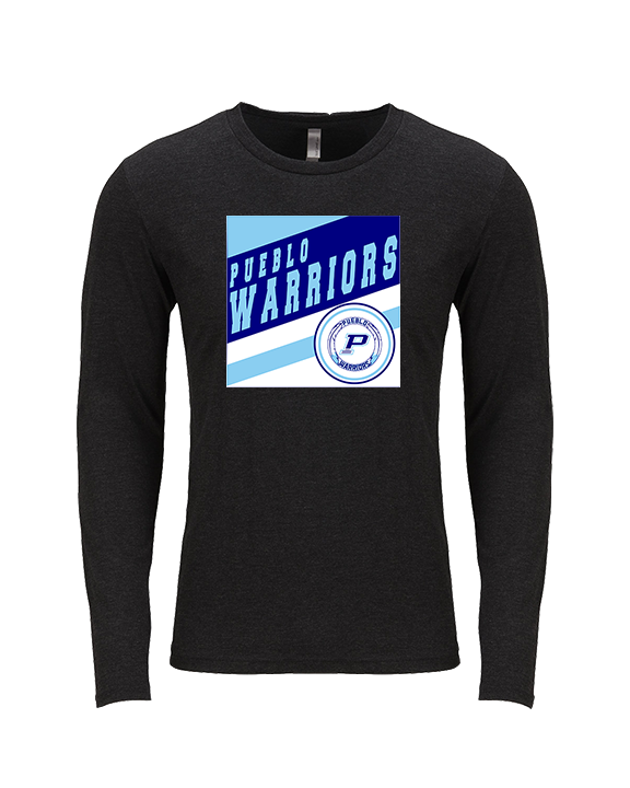Pueblo Athletic Booster Baseball Square - Tri-Blend Long Sleeve