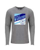 Pueblo Athletic Booster Baseball Square - Tri-Blend Long Sleeve
