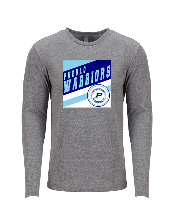 Pueblo Athletic Booster Baseball Square - Tri-Blend Long Sleeve