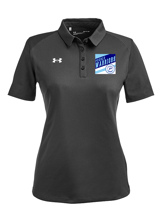 Pueblo Athletic Booster Baseball Square - Under Armour Ladies Tech Polo