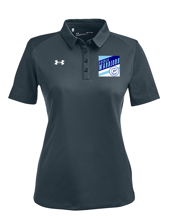 Pueblo Athletic Booster Baseball Square - Under Armour Ladies Tech Polo