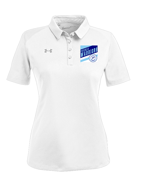 Pueblo Athletic Booster Baseball Square - Under Armour Ladies Tech Polo