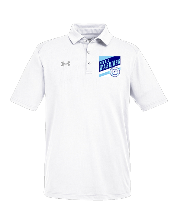 Pueblo Athletic Booster Baseball Square - Under Armour Mens Tech Polo