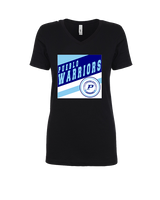 Pueblo Athletic Booster Baseball Square - Womens Vneck
