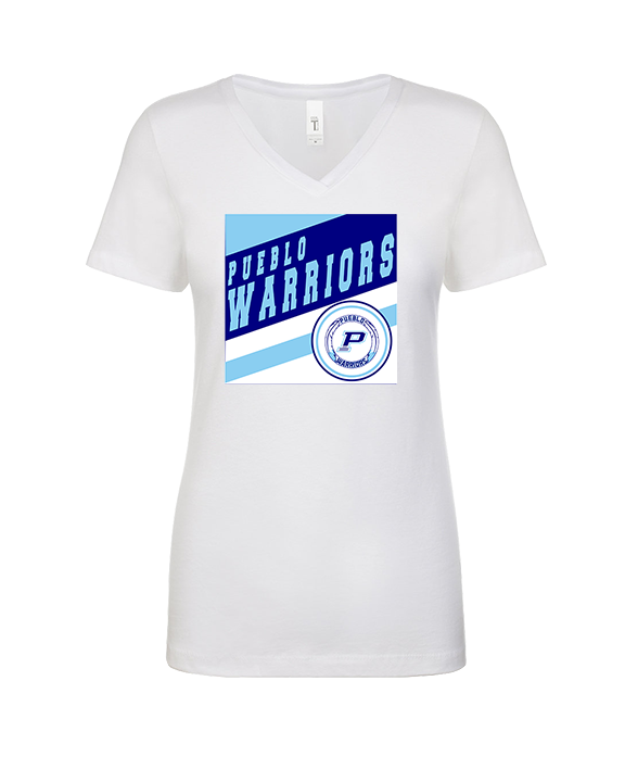 Pueblo Athletic Booster Baseball Square - Womens Vneck