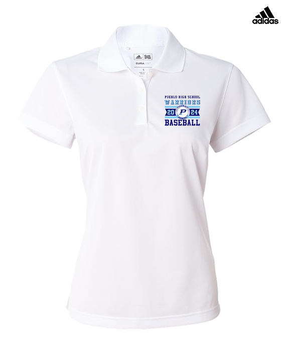Pueblo Athletic Booster Baseball Stamp - Adidas Womens Polo