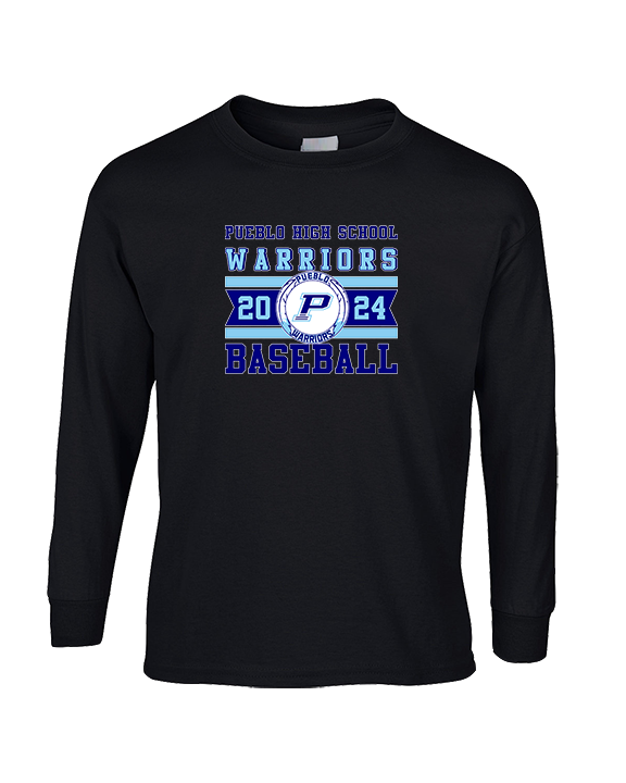 Pueblo Athletic Booster Baseball Stamp - Cotton Longsleeve