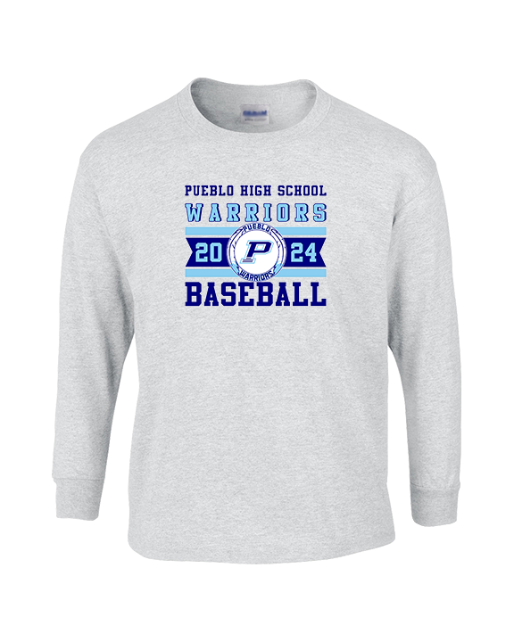 Pueblo Athletic Booster Baseball Stamp - Cotton Longsleeve