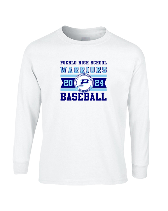 Pueblo Athletic Booster Baseball Stamp - Cotton Longsleeve