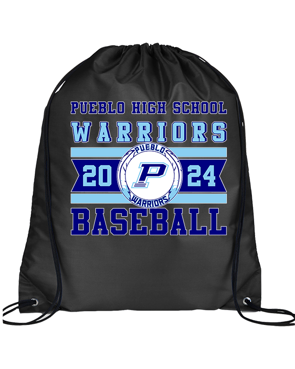 Pueblo Athletic Booster Baseball Stamp - Drawstring Bag