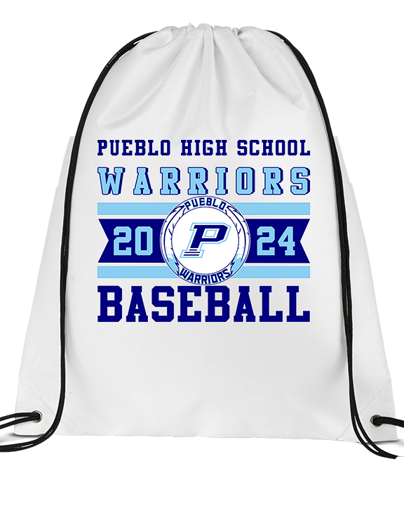 Pueblo Athletic Booster Baseball Stamp - Drawstring Bag