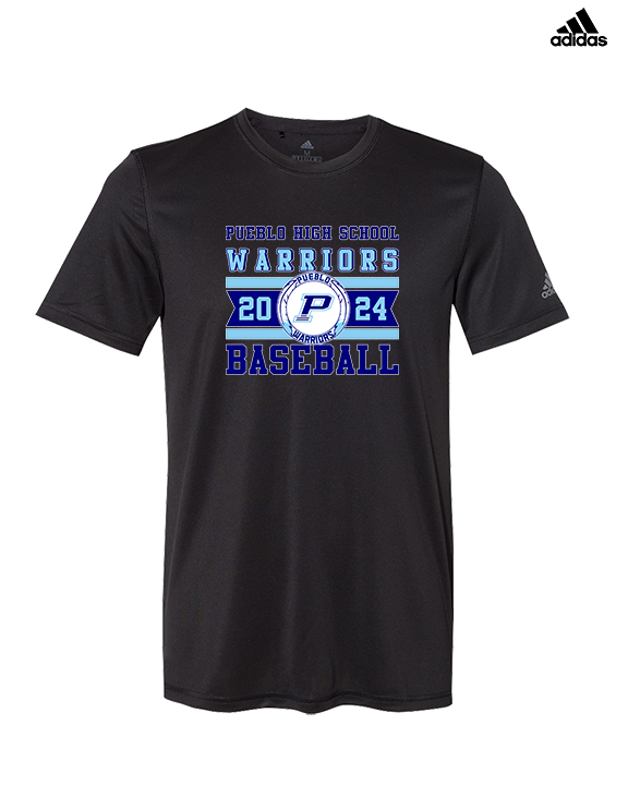 Pueblo Athletic Booster Baseball Stamp - Mens Adidas Performance Shirt