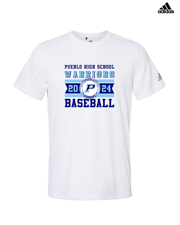 Pueblo Athletic Booster Baseball Stamp - Mens Adidas Performance Shirt
