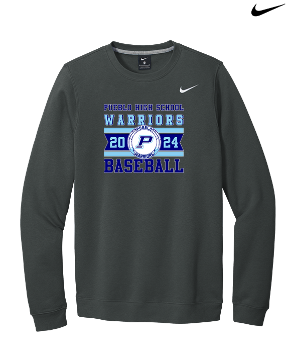 Pueblo Athletic Booster Baseball Stamp - Mens Nike Crewneck