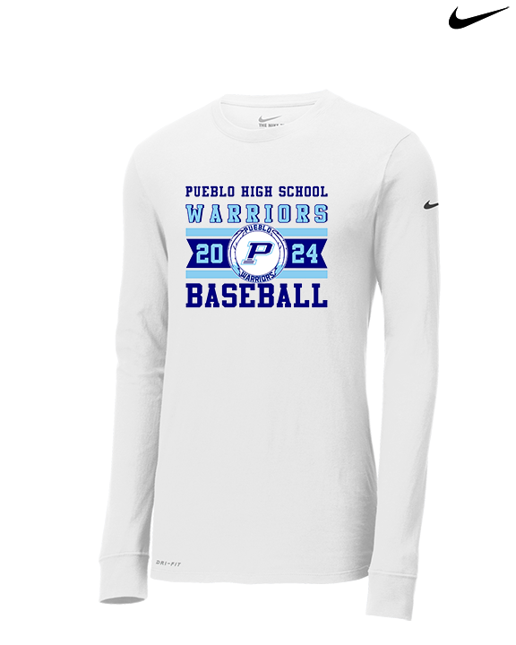Pueblo Athletic Booster Baseball Stamp - Mens Nike Longsleeve