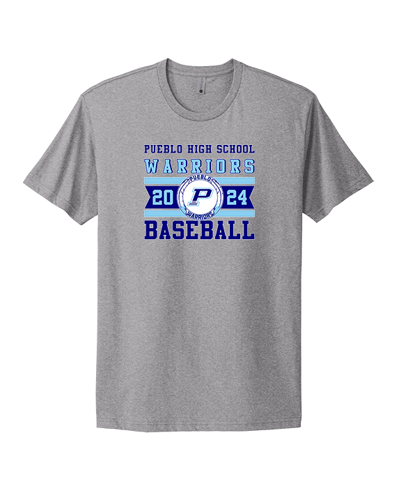 Pueblo Athletic Booster Baseball Stamp - Mens Select Cotton T-Shirt