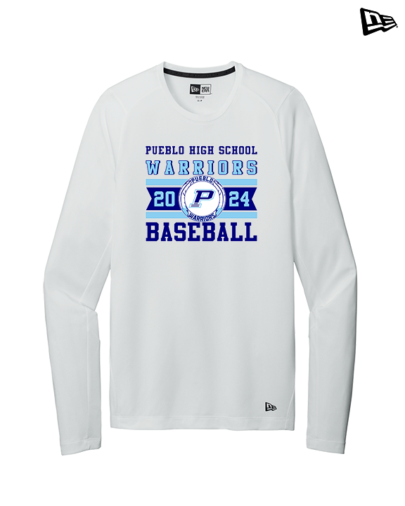 Pueblo Athletic Booster Baseball Stamp - New Era Performance Long Sleeve