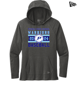 Pueblo Athletic Booster Baseball Stamp - New Era Tri-Blend Hoodie