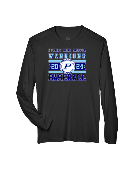 Pueblo Athletic Booster Baseball Stamp - Performance Longsleeve