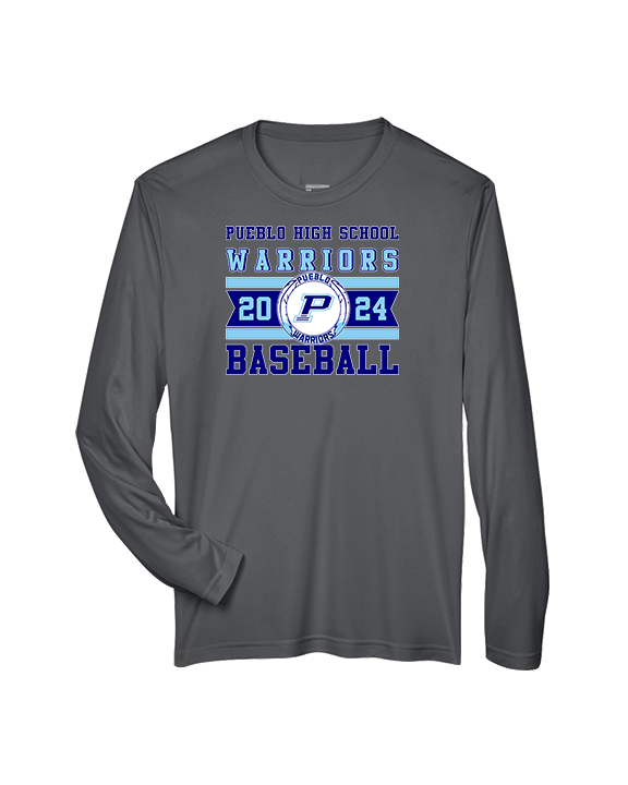 Pueblo Athletic Booster Baseball Stamp - Performance Longsleeve