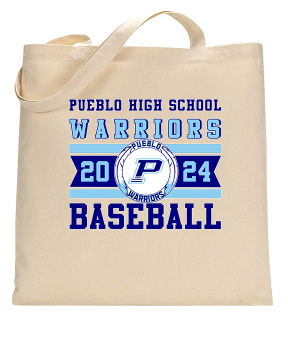 Pueblo Athletic Booster Baseball Stamp - Tote