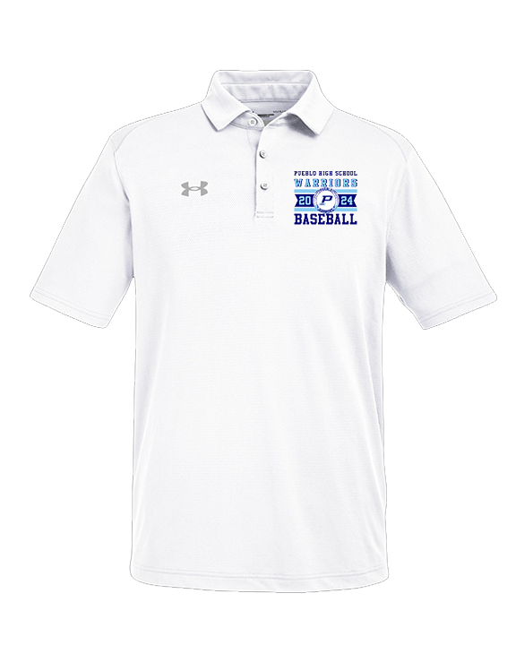 Pueblo Athletic Booster Baseball Stamp - Under Armour Mens Tech Polo