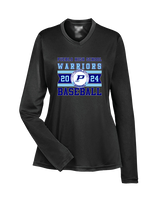 Pueblo Athletic Booster Baseball Stamp - Womens Performance Longsleeve