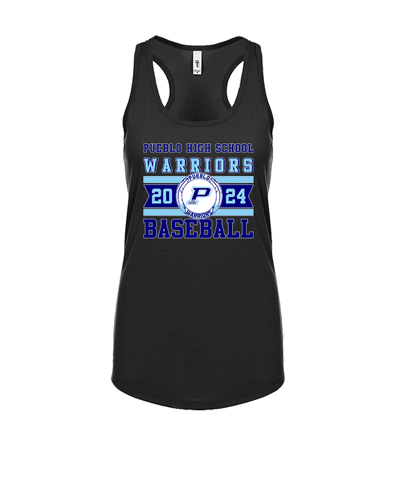 Pueblo Athletic Booster Baseball Stamp - Womens Tank Top
