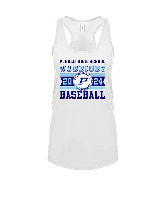 Pueblo Athletic Booster Baseball Stamp - Womens Tank Top