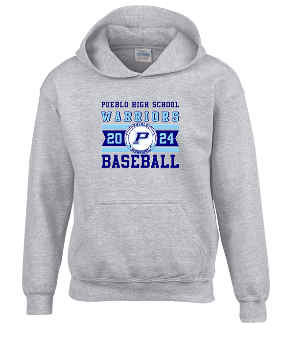 Pueblo Athletic Booster Baseball Stamp - Youth Hoodie