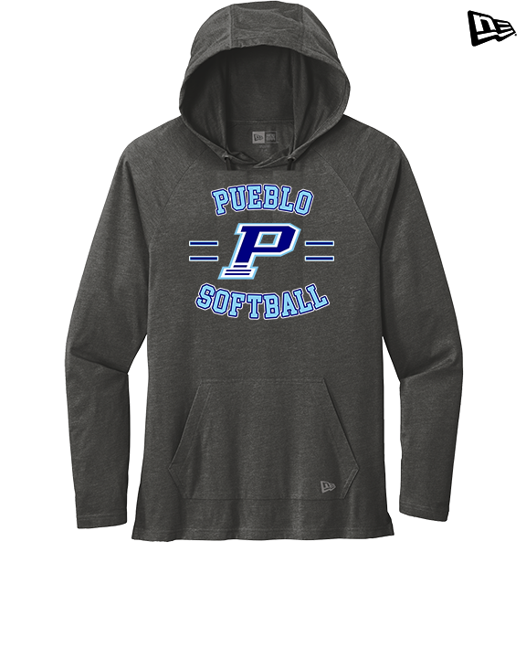 Pueblo Athletic Booster Softball Curve - New Era Tri-Blend Hoodie