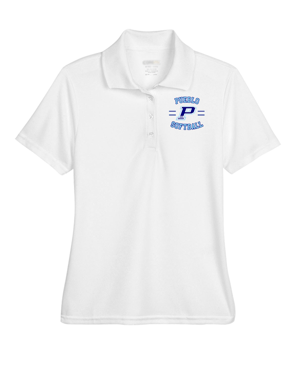 Pueblo Athletic Booster Softball Curve - Womens Polo