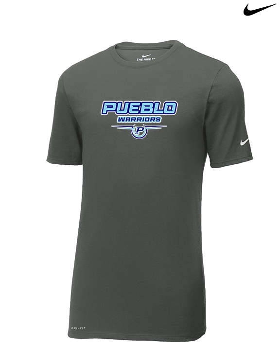Pueblo Athletic Booster Softball Design - Mens Nike Cotton Poly Tee