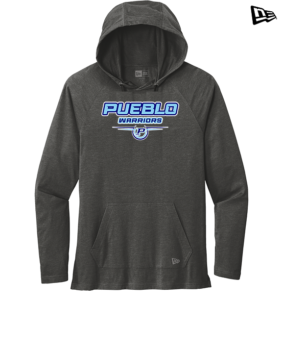 Pueblo Athletic Booster Softball Design - New Era Tri-Blend Hoodie