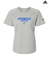 Pueblo Athletic Booster Softball Design - Womens Adidas Performance Shirt