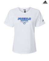 Pueblo Athletic Booster Softball Design - Womens Adidas Performance Shirt