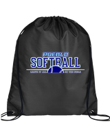 Pueblo Athletic Booster Softball Leave It - Drawstring Bag
