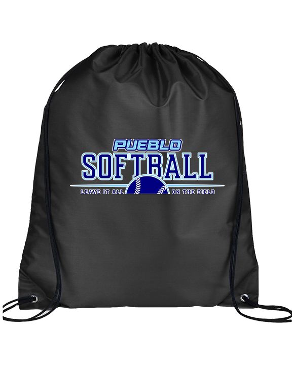 Pueblo Athletic Booster Softball Leave It - Drawstring Bag