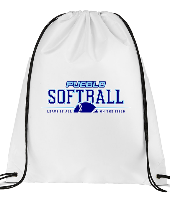 Pueblo Athletic Booster Softball Leave It - Drawstring Bag
