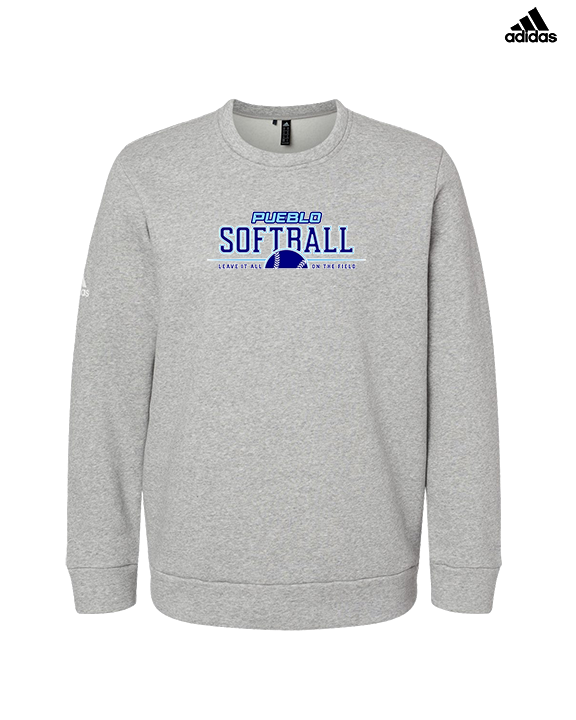 Pueblo Athletic Booster Softball Leave It - Mens Adidas Crewneck