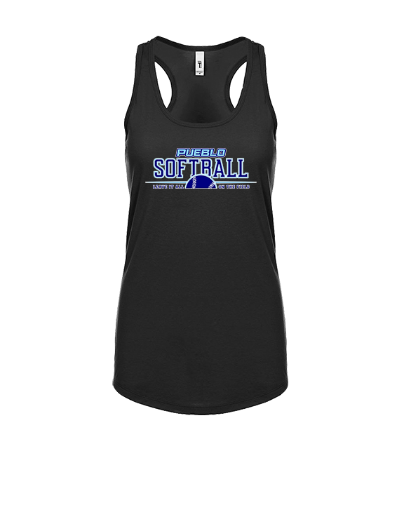 Pueblo Athletic Booster Softball Leave It - Womens Tank Top