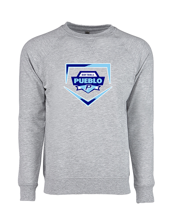 Pueblo Athletic Booster Softball Plate - Crewneck Sweatshirt